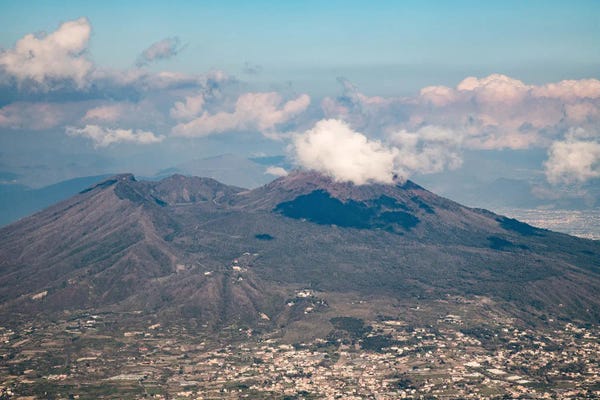 Volcanoes: Mount Vesuvius Naples View I by Anita's & Bella's Art