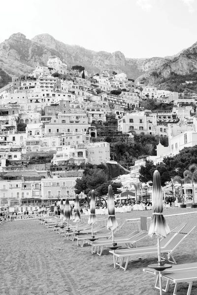 Anita's & Bella's Art: Positano Beach Umbrellas II Dream by Anita's & Bella's Art