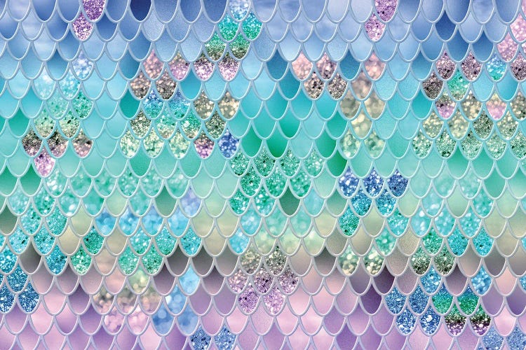 Summer Mermaid Glitter Scales VIII