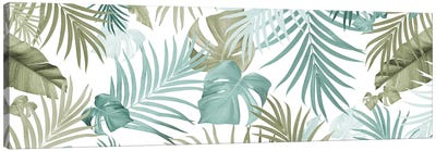 Tropical Jungle Leaves Pattern XVII Canvas Art Print - Anita's & Bella's Art