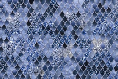 Mermaid Scales Glam VIII by Anita's & Bella's Art art print