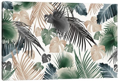 Tropical Jungle Leaves Dream XIII Canvas Art Print - Anita's & Bella's Art