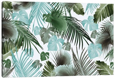 Tropical Jungle Leaves Dream XIV Canvas Art Print - Anita's & Bella's Art