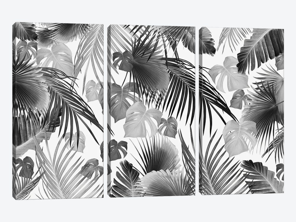 Tropical Jungle Leaves Dream XI by Anita's & Bella's Art 3-piece Canvas Art Print