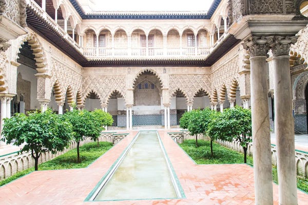 Anita's & Bella's Art: Patio De Doncellas In Seville I by Anita's & Bella's Art
