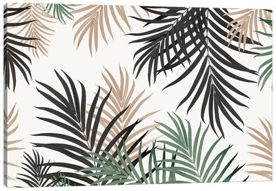 Palm Jungle I Fall Colors Canvas Art Print - Anita's & Bella's Art