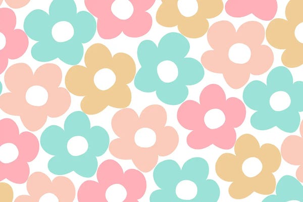 Daisies: Retro Summer Daisies IV by Anita's & Bella's Art