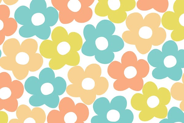 Daisies: Retro Summer Daisies V by Anita's & Bella's Art