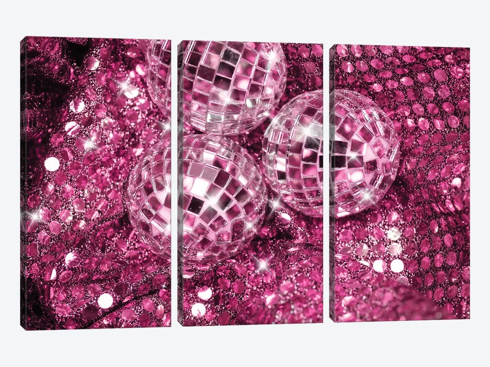 Disco Balls Glam XV by Anita's & Bella's Art 3-piece Canvas Art Print