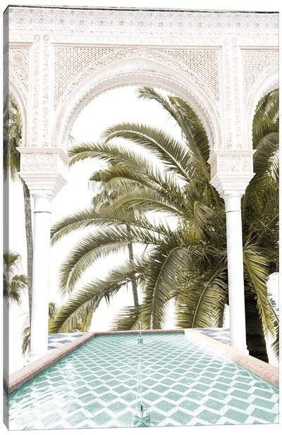 Seville Riad Arch Dream I Canvas Art Print - Anita's & Bella's Art