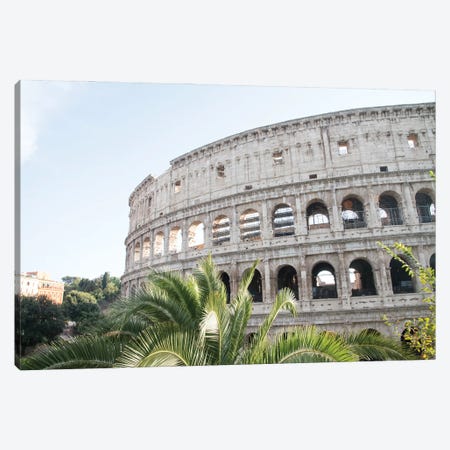 Colosseum In Rome With Palm III Canvas Print #ABM579} by Anita's & Bella's Art Canvas Print