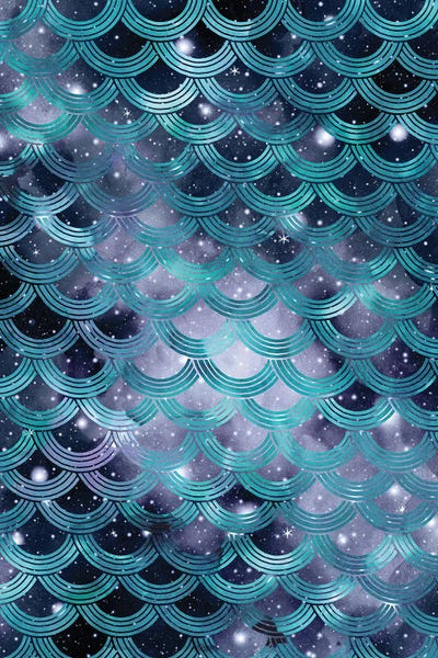 Nebula Dream Mermaid Scales I by Anita's & Bella's Art framed wall art