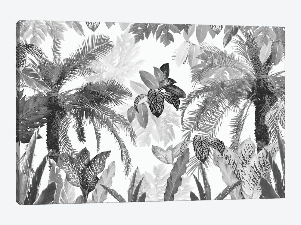 Modern Vintage Tropical Jungle Leaves II by Anita's & Bella's Art 1-piece Art Print