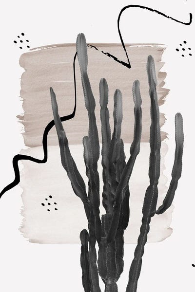 Cactus Abstract Naturelle I by Anita's & Bella's Art framed wall art