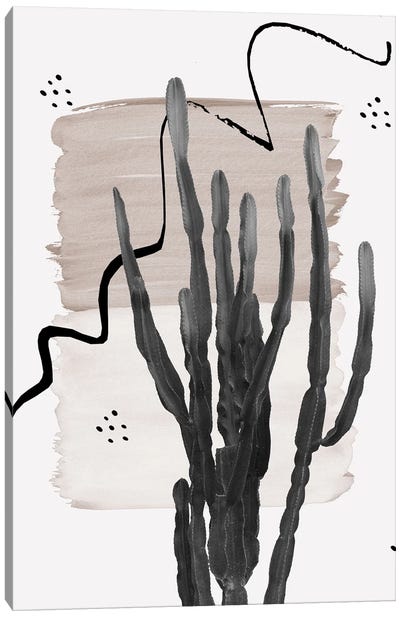 Cactus Abstract Naturelle I Canvas Art Print - Anita's & Bella's Art