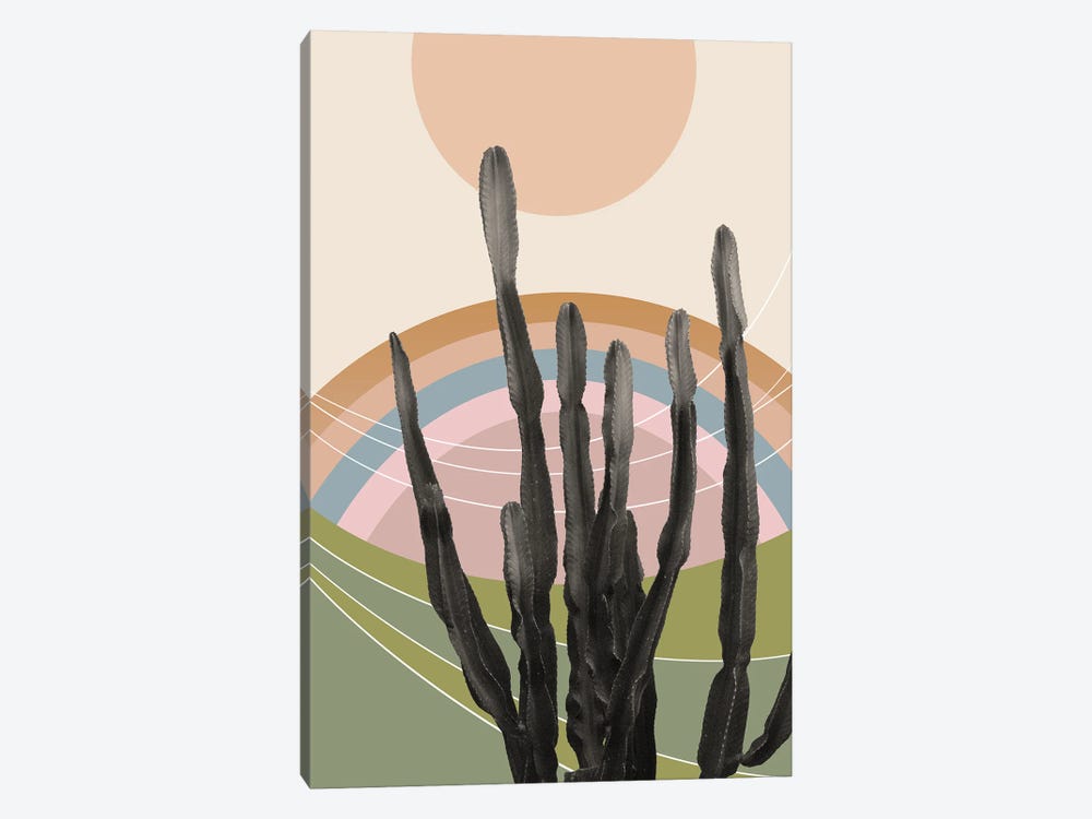 Cactus In The Desert II by Anita's & Bella's Art 1-piece Canvas Art Print