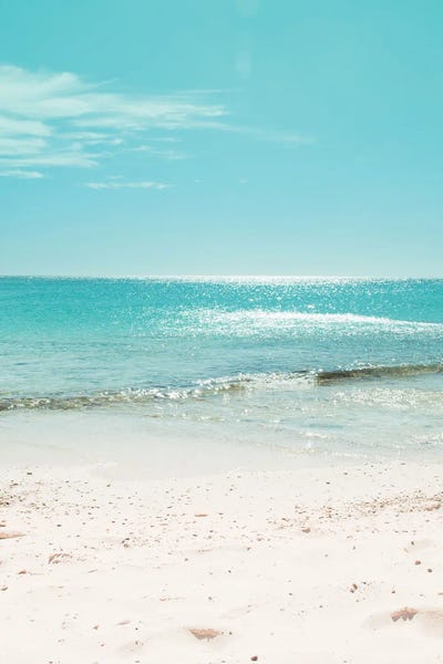 Large Coastal Art - Canvas Prints: Caribbean Ocean II Beach Bliss by Anita's & Bella's Art