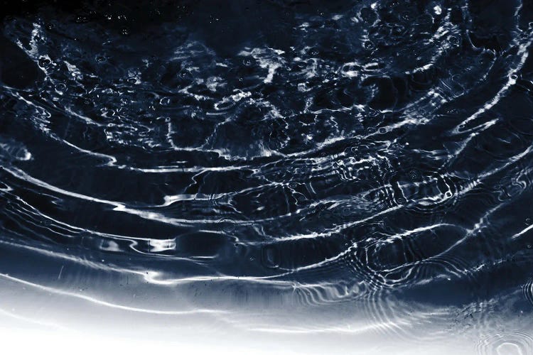 Dark Night Navy Blue Ocean Dream I by Anita's & Bella's Art wall art