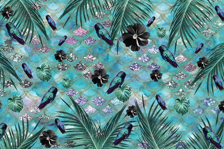 Tropical Jungle Scales Glam II by Anita's & Bella's Art wall art