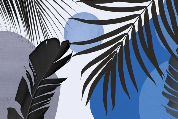 Anita's & Bella's Art: Abstract Banana Palm Leaf IV - Landscape by Anita's & Bella's Art