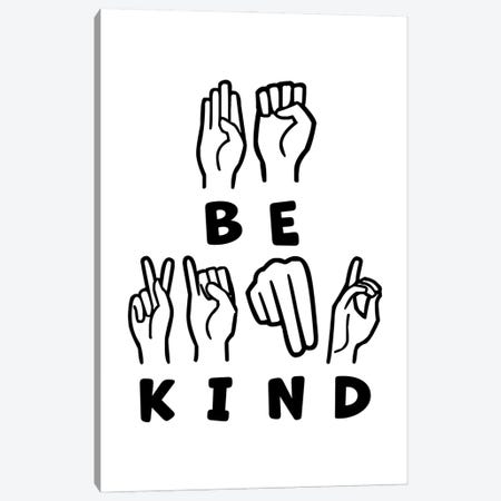 Be Kind ASL Canvas Print #ABN10} by Alyssa Banta Canvas Print