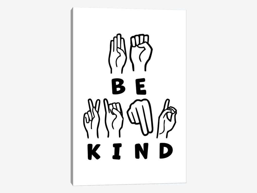 Be Kind ASL by Alyssa Banta 1-piece Canvas Wall Art