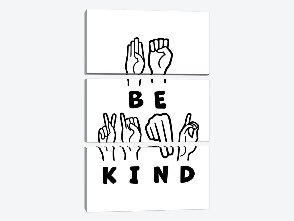 Be Kind ASL by Alyssa Banta 3-piece Canvas Artwork
