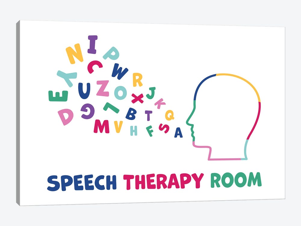 Bright Speech Therapy Room by Alyssa Banta 1-piece Canvas Artwork