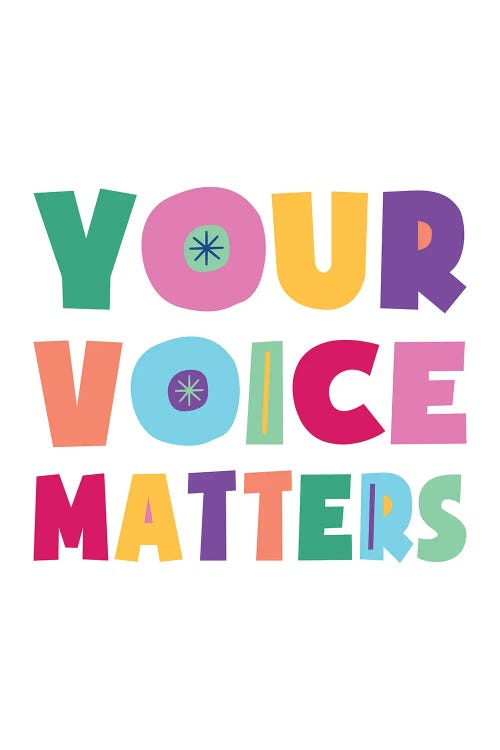 Colorful Your Voice Matters