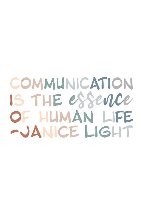 Communication Quote by Alyssa Banta wall art