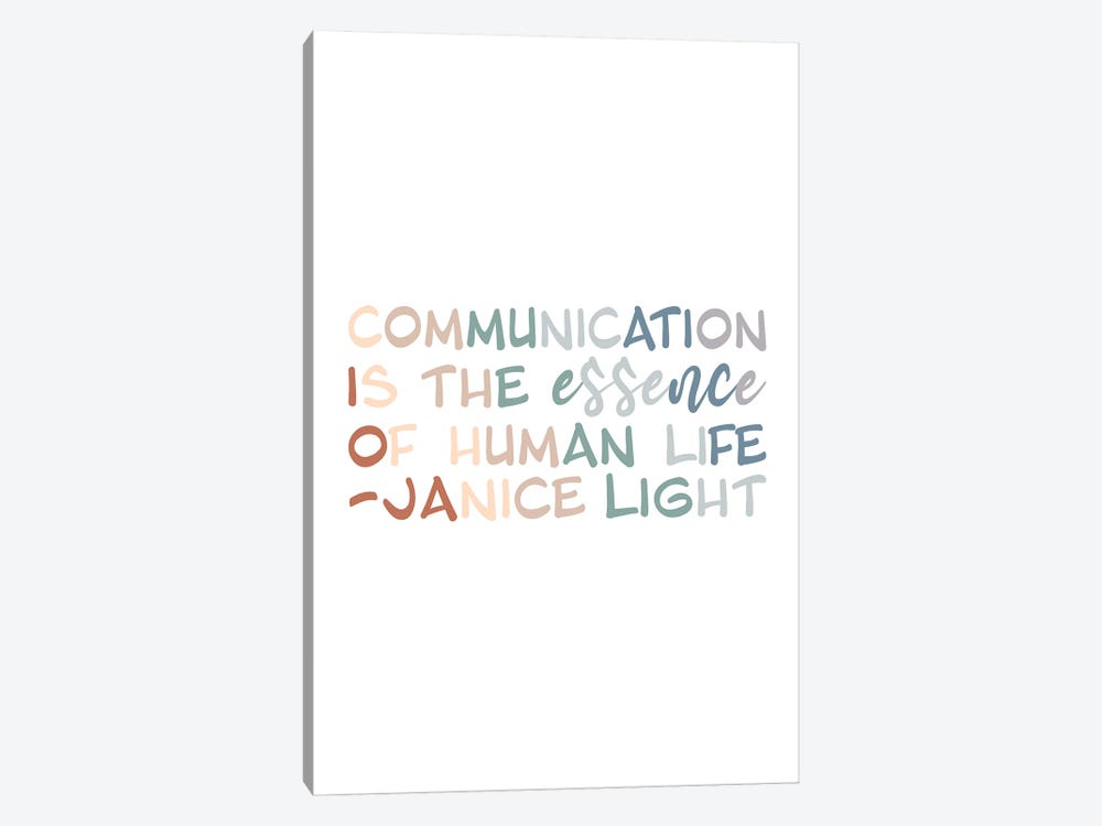 Communication Quote by Alyssa Banta 1-piece Canvas Print