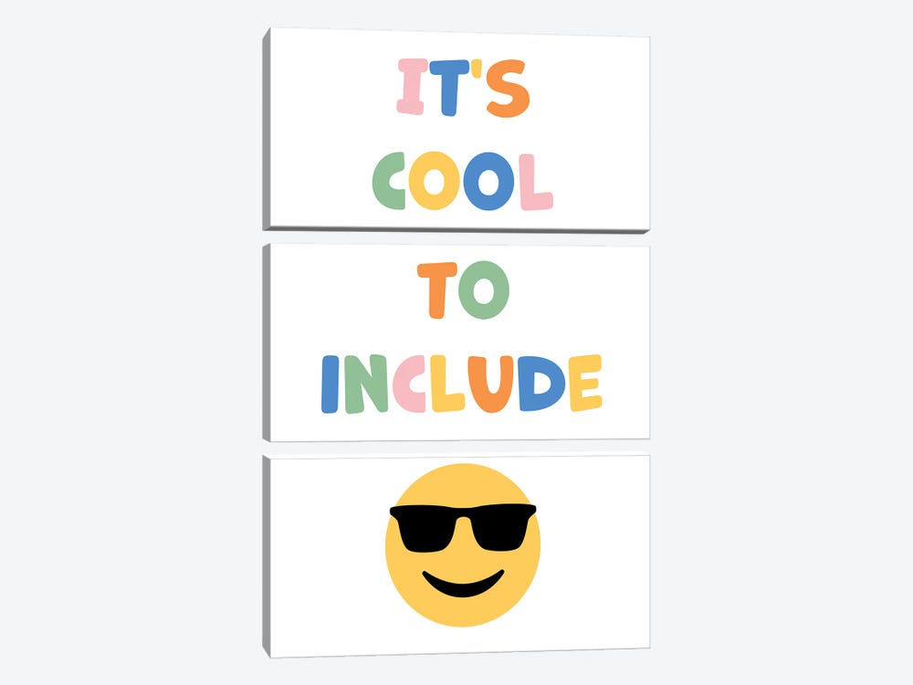 It's Cool To Include by Alyssa Banta 3-piece Canvas Art Print