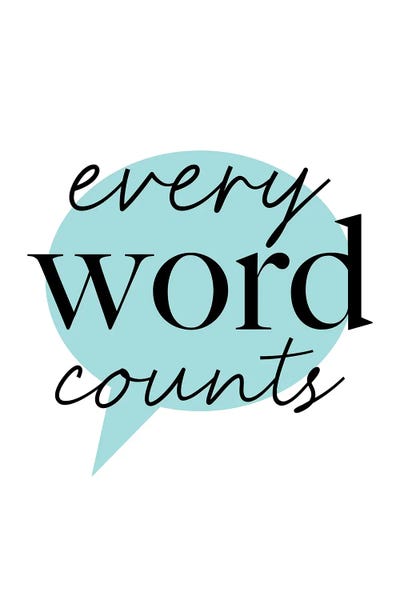 Every Word Counts by Alyssa Banta framed wall art