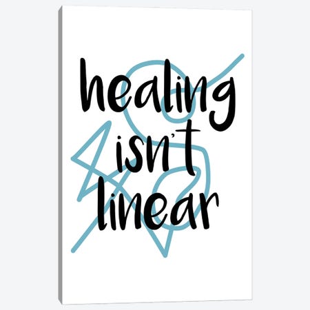 Healing Isn't Linear Canvas Print #ABN33} by Alyssa Banta Art Print