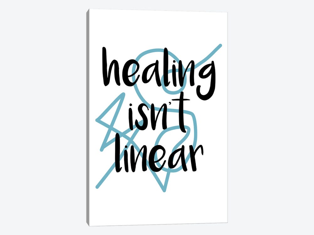 Healing Isn't Linear by Alyssa Banta 1-piece Canvas Art Print