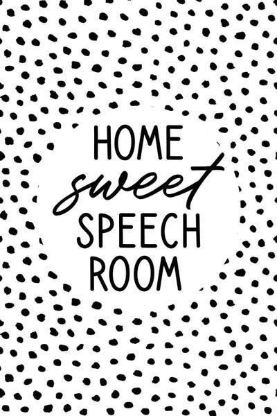 Home Sweet Speech Room by Alyssa Banta framed wall art