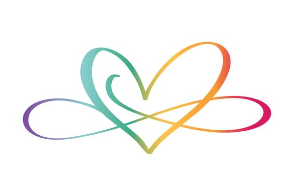 Alyssa Banta: Infinity Love Rainbow by Alyssa Banta