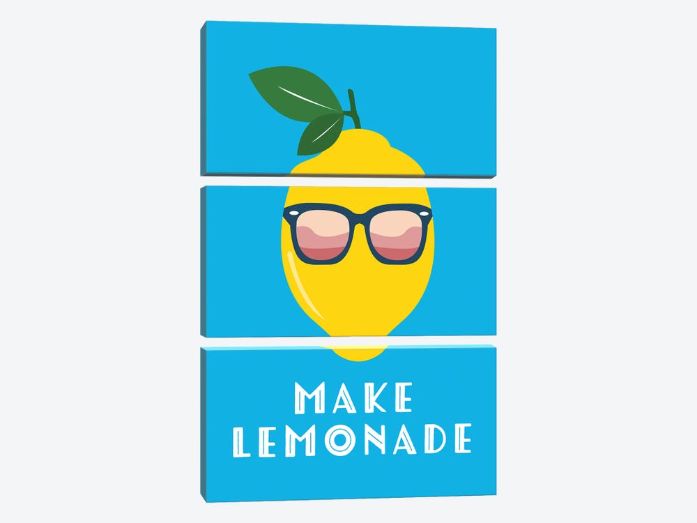 Make Lemonade by Alyssa Banta 3-piece Canvas Wall Art