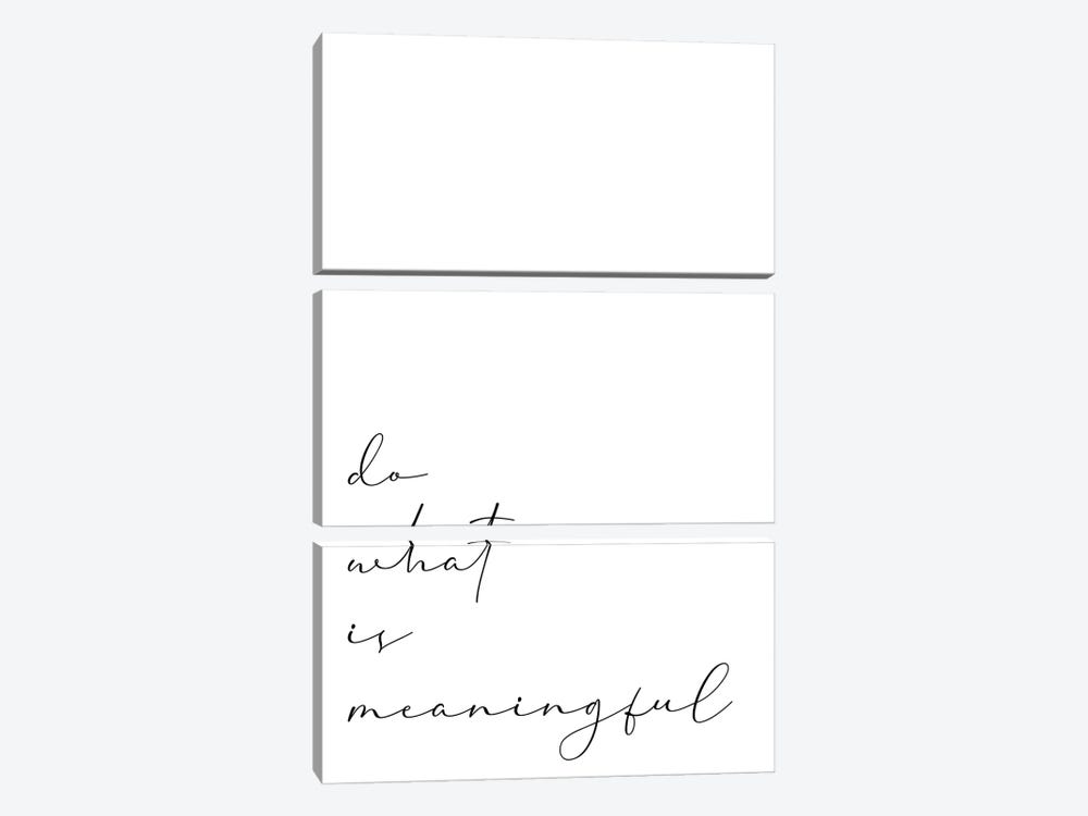 Do What Is Meaningful by Alyssa Banta 3-piece Canvas Wall Art
