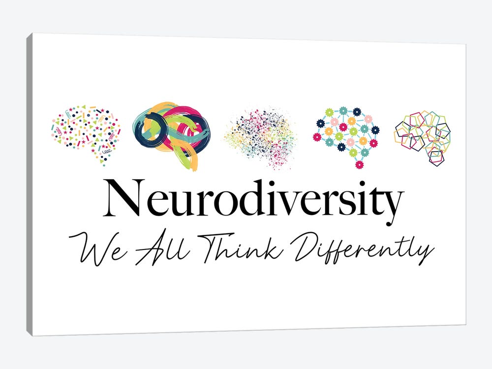 Neurodiversity Brains by Alyssa Banta 1-piece Art Print