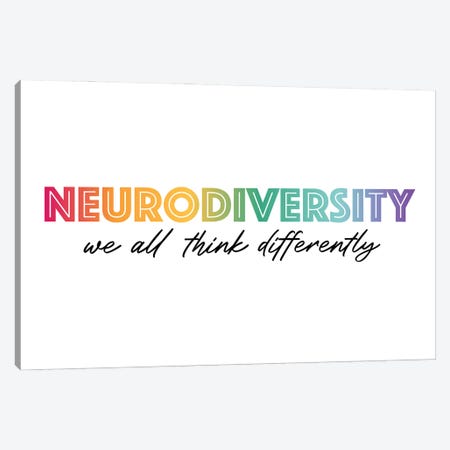 Rainbow Neurodiversity Canvas Print #ABN55} by Alyssa Banta Canvas Artwork