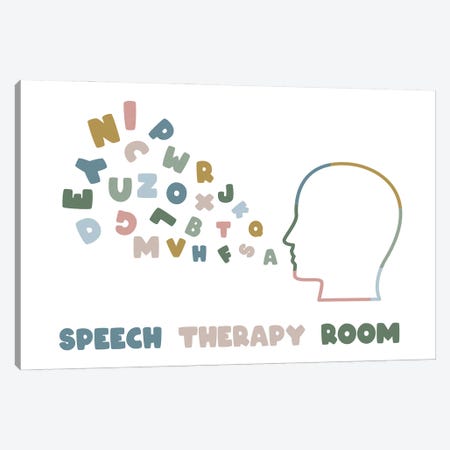 Neutral Speech Therapy Room Canvas Print #ABN57} by Alyssa Banta Canvas Artwork