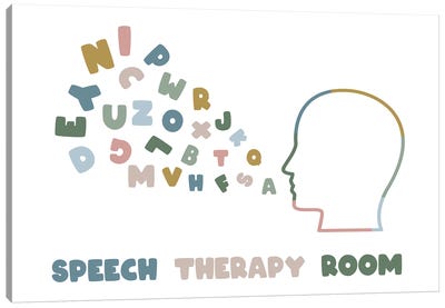 Neutral Speech Therapy Room Canvas Art Print - Alyssa Banta