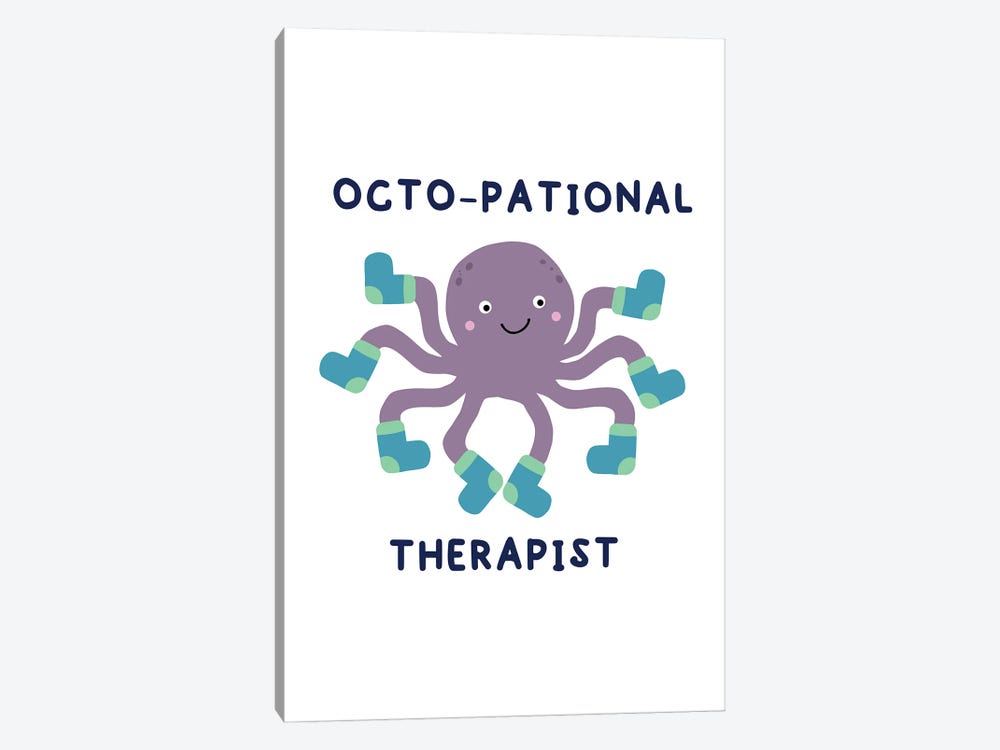 Octopus Therapist by Alyssa Banta 1-piece Canvas Wall Art