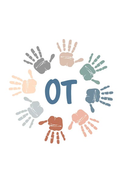 Inspirational Office: Neutral Ot Handprints by Alyssa Banta