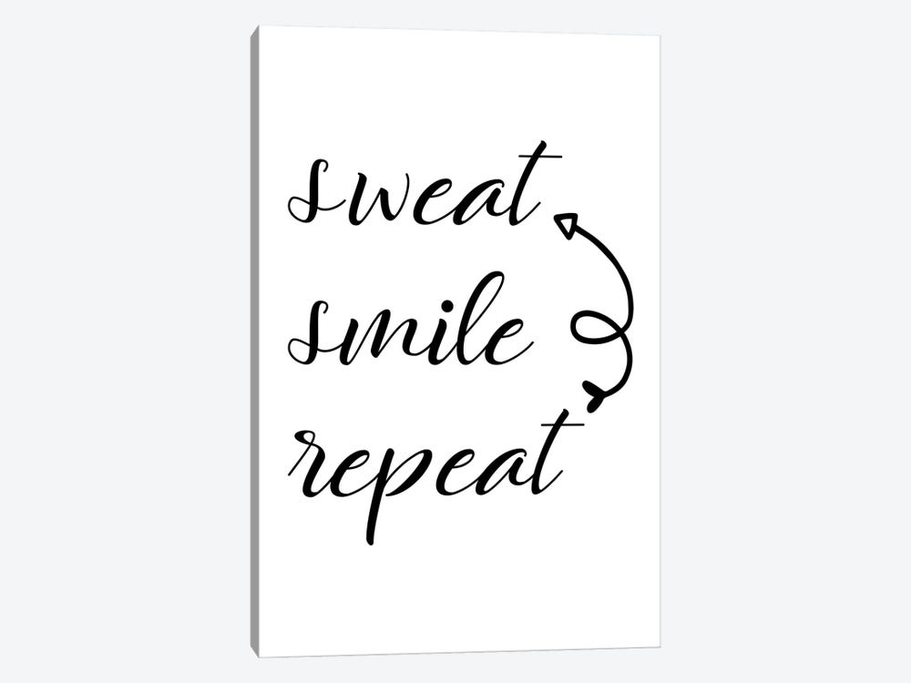 Sweat Smile Repeat by Alyssa Banta 1-piece Canvas Artwork