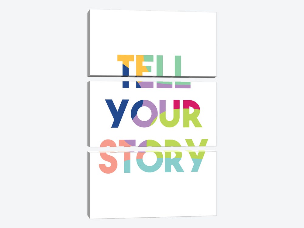Tell Your Story by Alyssa Banta 3-piece Canvas Print