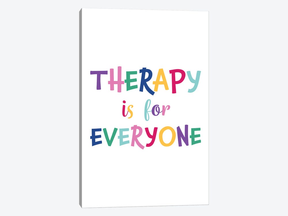 Therapy Is For Everyone by Alyssa Banta 1-piece Canvas Art