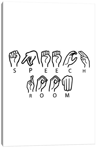 ASL Speech Room Canvas Art Print