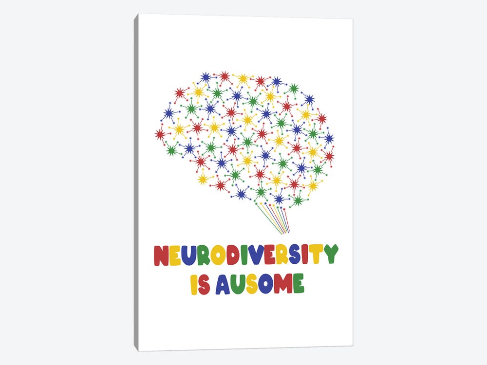 Neurodiversity Is Ausome by Alyssa Banta 1-piece Canvas Art